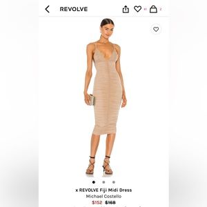 Michael Costello fiji midi dress